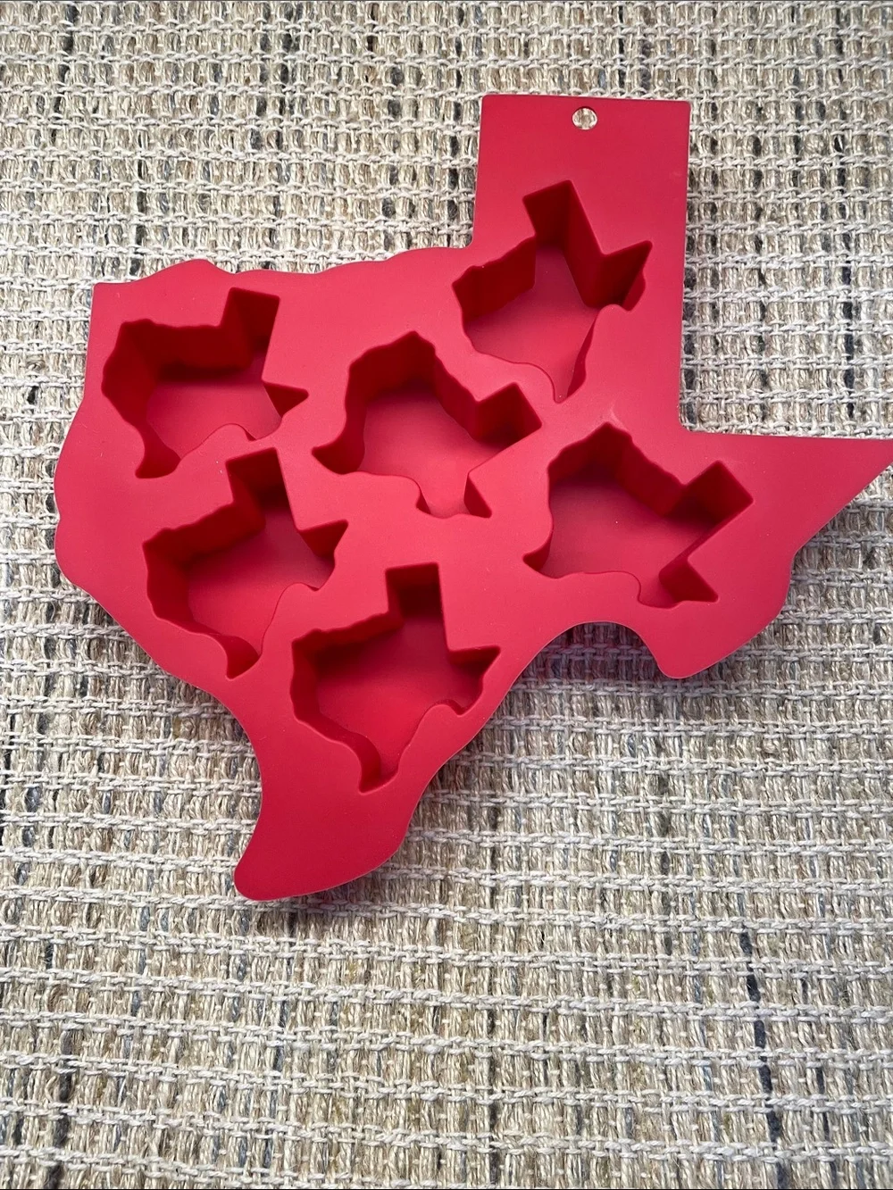 Red Texas-Shaped Silicone Mold Set